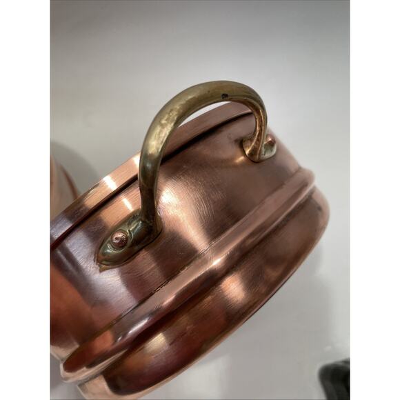 Copral Copper & Brass Tin Lined 6.75" Sauce Pan & Double Boiler - None-Ceramic - Picture 12 of 15